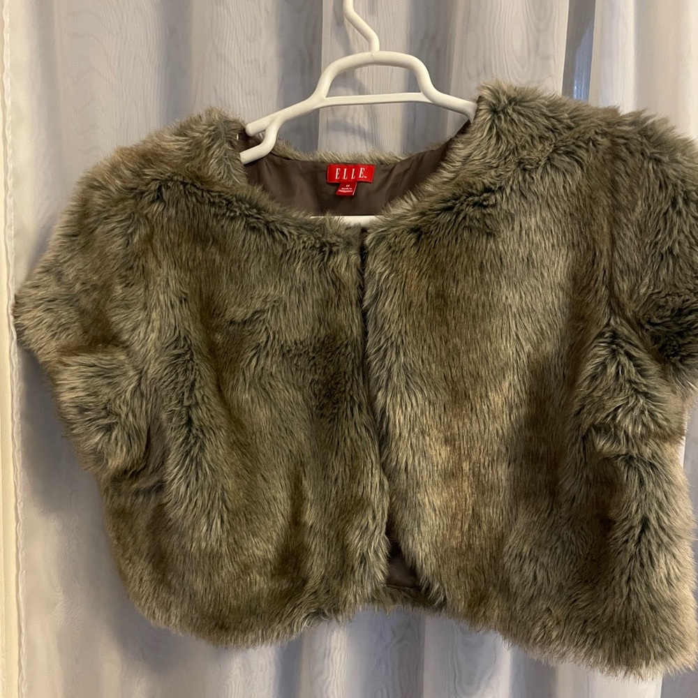 Cozy faux fur vest.